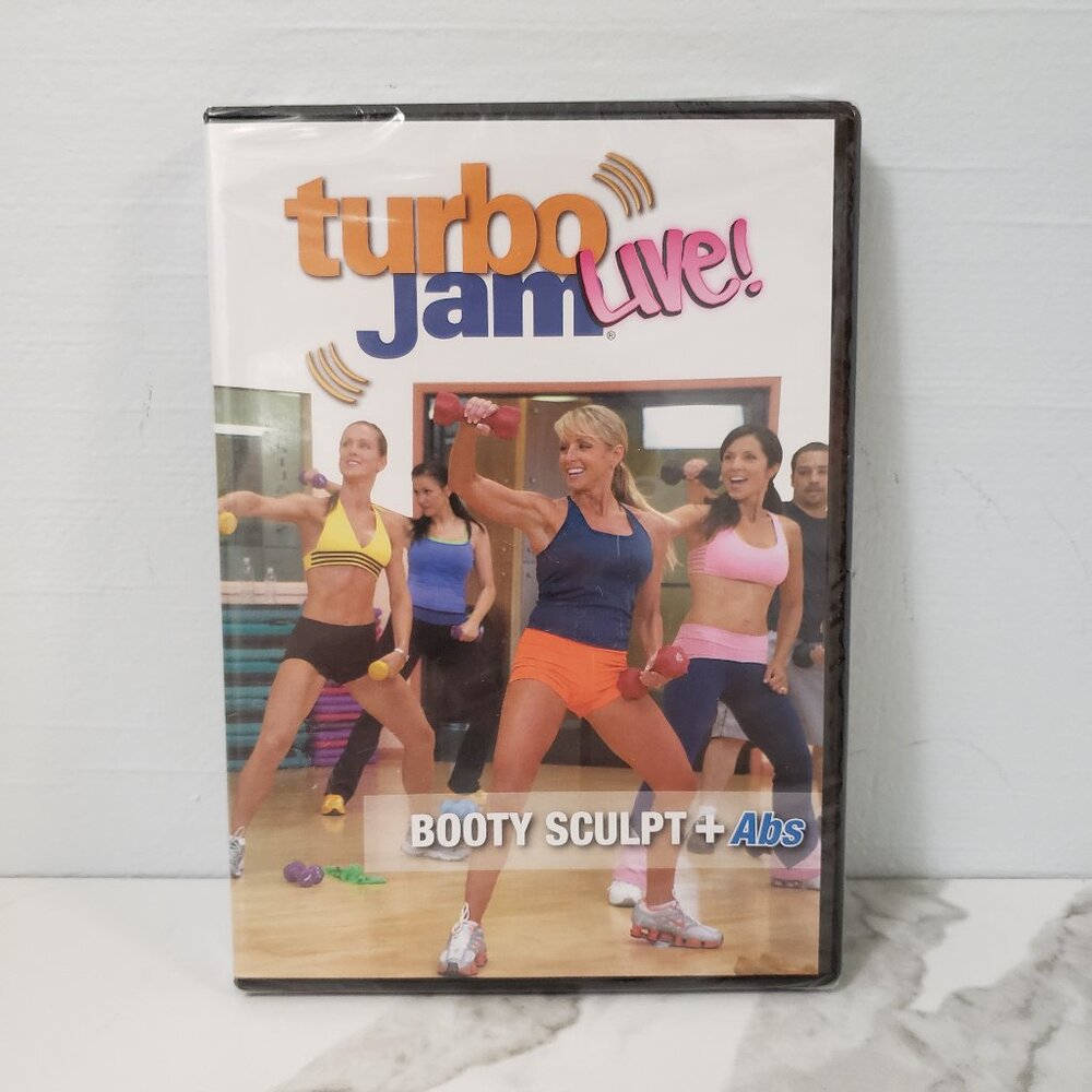 NEW Turbo Jam Live workout exercise DVD booty sculpt & abs summer fitness health